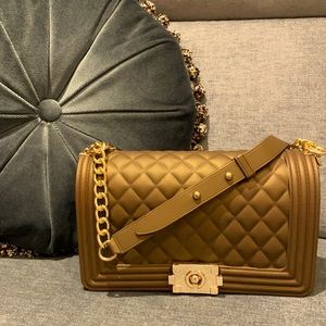Brown Jelly Classic Shoulder Bag